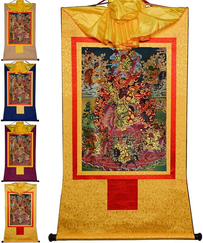 Gandhanra Tsiu Marpo, Tibetanska Thangka slikarska Umjetnost,budistička Thangka brokat,Buda tapiserija sa svitkom