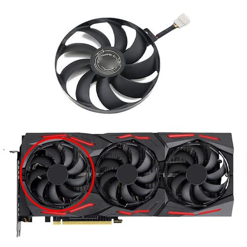 Jzwefdo 88mm ventilator za hlađenje grafičke kartice T129215SU Ventilatori za hlađenje GPU kartice za ÀŠÙŠ ROG Strix-GeForceGTX 1660TI