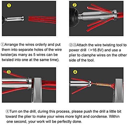 3 kom. Alat za uklanjanje žica i uvijanja, trosmjerna traka za električnu struju od 5-smjera Twister Precision Wire Cutter Twister