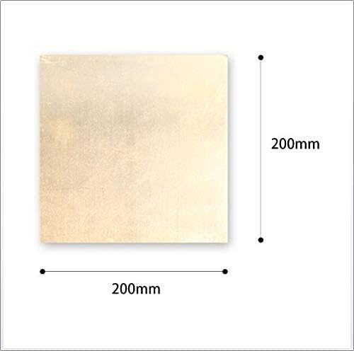 YIWANGO metalna tanka ploča folija ploča od čistog bakra ploča od metalnog Lima 4 mmX200 X 200 mm rezana bakrena metalna ploča od