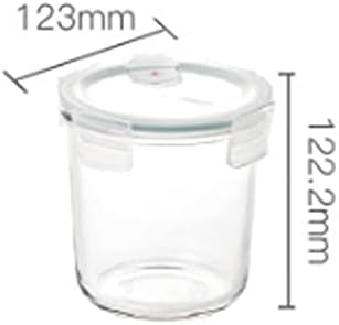 AMAYYABDH Bento kutija okrugla oblika Skladište za odlaganje hrane za obitelj, moguće je moguće mikrovalno grijanje