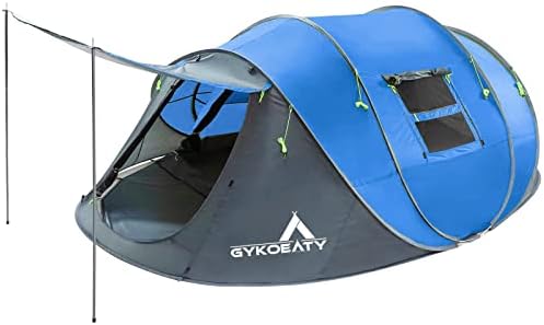 6 osoba Easy Pop up šator vodootporan na vjetar Automatsko podešavanje dvoslojni trenutni veliki porodični šatori za Kampiranje, planinarenje