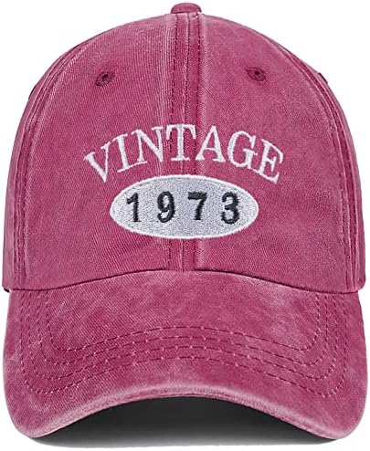 Siteshy pokloni za 50. rođendan za žene muškarce Vintage ideje za bejzbol kapu iz 1973. poklon šeširi za zabave roditelji okreću 50.