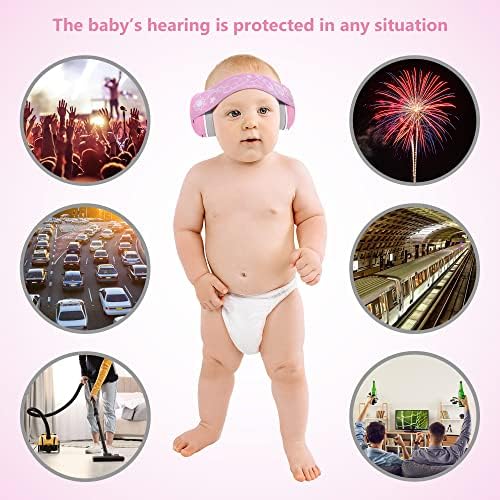 HYPERCUB bebi štitnici za uši - slušalice za poništavanje buke za malu djecu - putovanje beba s torbom za nošenje - naušnica za smanjenje