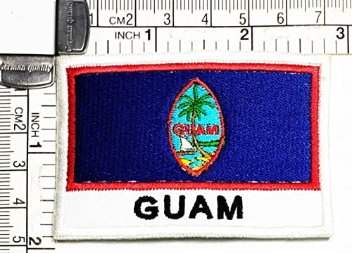 Kleenplus 3kom. 1, 7X2, 6 INČA. Zakrpa za zastavu zemlje Guam zakrpe za nacionalnu zastavu za DIY grb kostima uniforma taktička vojna