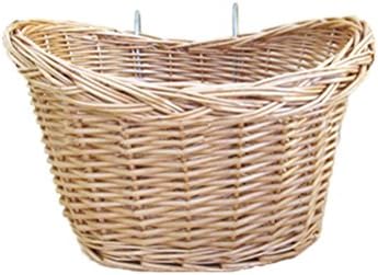 Abaodam odvojiv prednji ručica korpa na otvorenom biciklistička košarica za pohranu u okruženju - ručna vrba Willow Wicker Bike Basket