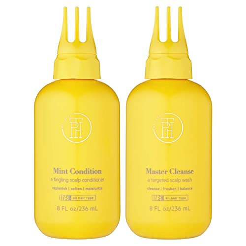TPH by TARAJI Scalp Care Bundle | Master Cleanse Scalp Treatment Wash hair Rinse For Buildup & amp; Mint Condition Tingling hidratantni