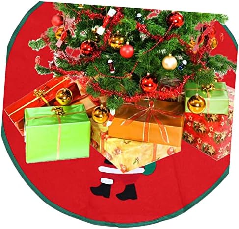 Toyvian 2pcs božićno suknje božićna zabava isporučuje božićno drvsko dno suknje dodaci pregača zimsko drvo suknje božićno drvo pregača