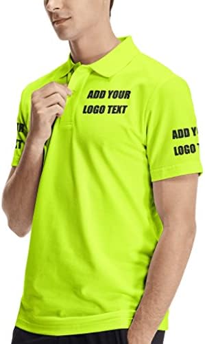 Prilagođene Polo majice za muškarce personalizovani dizajn sopstveni tekst Logo ime vezeni Print Collared Dry Fit Golf Shirt pokloni