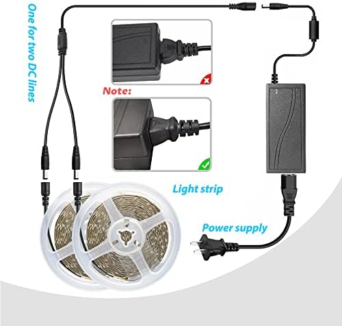 Arotelicht UV LED traka Crna rasvjeta, 32.8ft / 10m 12V fleksibilna učvršćenja, vrpca SMD 2835 UV bajke sa napajanjem za karnevalski