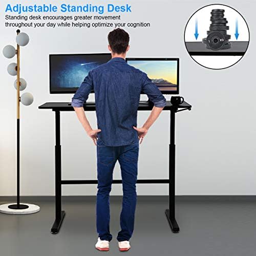 Stojeći sto podesiv po visini Stand Up Desk Converter za laptop dvostruki Monitori 47 inča veliki Desktop stol za sjedenje i stajanje