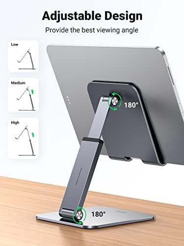 UGREEN držač stalka za Tablet za stol podesiv po visini aluminijumski sklopivi držač za Desktop Tablet Wide Base Dock Višekutni podizač