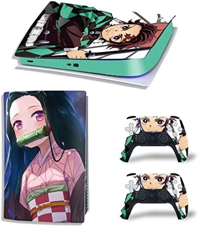 BUCEN Anime za PS5 digitalno izdanje kože za konzole i kontrolera Vinilnu naljepnicu izdržljiva, otporna na ogrebotine, kompatibilna