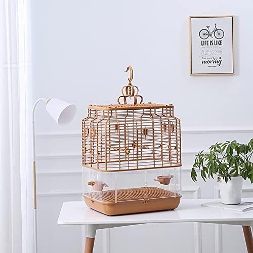 Let Bird Cage Kit Bird Cage Viseći kavez za ptice sa ulagačem, plastični kvadrat Birdcages House Lako sastaviti nosač ptica za male