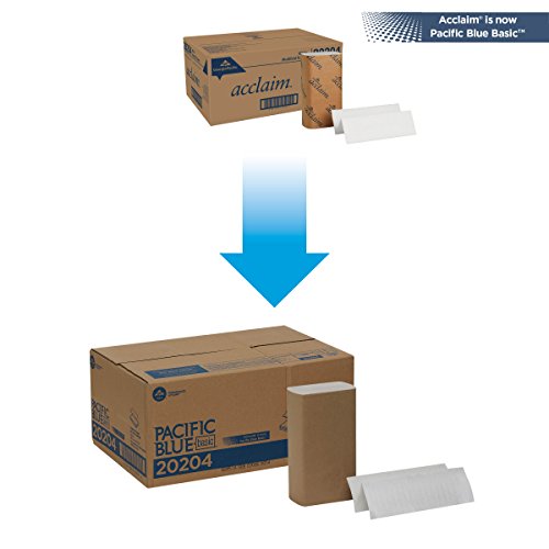 Georgia-Pacific Blue Basic Multifold papirnati ručnici kompanije PRO , bijeli, 20204, 250 ručnika po pakovanju, 16 pakovanja po kutiji