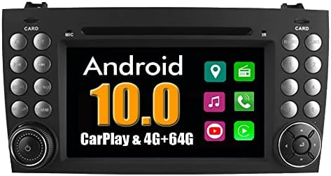 RoverOne auto Stereo Bluetooth radio GPS navigacija DVD Glavna jedinica za Mercedes Benz W171 R171 SLK55 SLK200 SLK230 SLK280 SLK350 sa ekranom osetljivim na dodir Android USB MirrorLink WiFi CarPlay