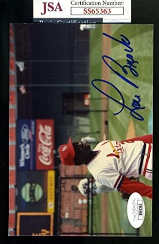 Lou Brock JSA potpisao je Vintage originalne kardinale fotografije - autogramirani MLB fotografije