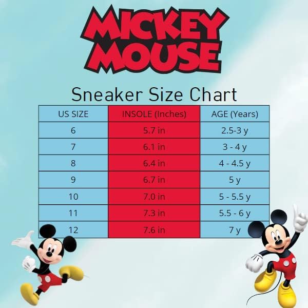 JOSMO Unisex-dječije patike za cipele Mickey Mouse Boys-Slip-On Laceless Light-Up patike