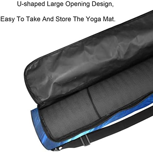 Yoga Mat torba, Spiral Wave Curl digitalna umjetnost vježba za vodu Yoga Mat Carrier full-Zip Yoga Mat torba za nošenje sa podesivim