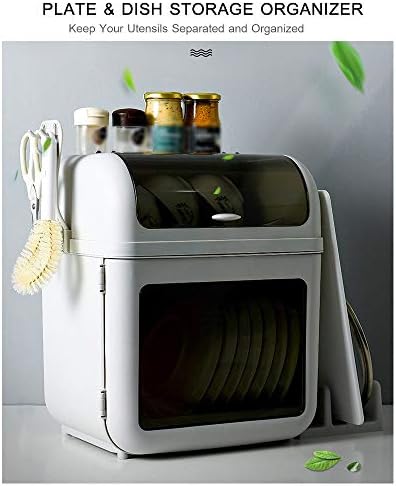 YGQZM nosač za sušenje kuhinje od prašine otporne na posudu za pohranu ploča za pohranu kutija za odvod posude za odvod posude s poklopcem