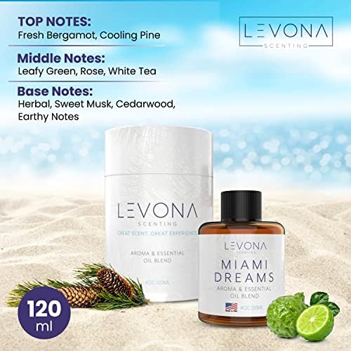 Levona mirisi esencijalna ulja za difuzore za dom: Miami Dreams Hotel & amp; Home Luksuzni mirisi mirisno ulje-aromatično ulje sa