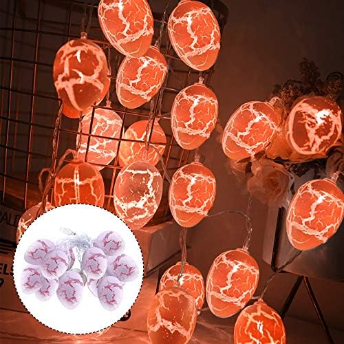 Suppion Naslovnica Dekoracija Light Post Uskrs Solid Boja Crack Jaja modeliranje USB žice String Lights Battery Party Battery Decor