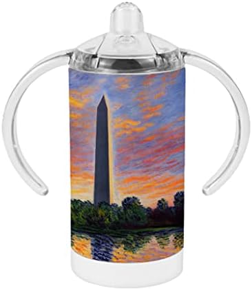 Washington Monument Sippy Cup-Artwork Baby Sippy Cup-Claude Monet Sippy Cup