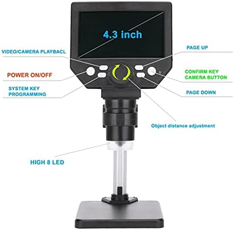 ZLXDP elektronski USB mikroskop 1-1000x digitalni video mikroskopi za lemljenje 4,3 LCD kamera za uvećanje metalna lupa