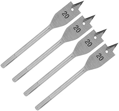 4pcs set spade bušilica, ravna bušilica za drvo, visoki karbonski čelični veslo ravni komadi drveni otvor za rupu Otvarači DIY bušilice