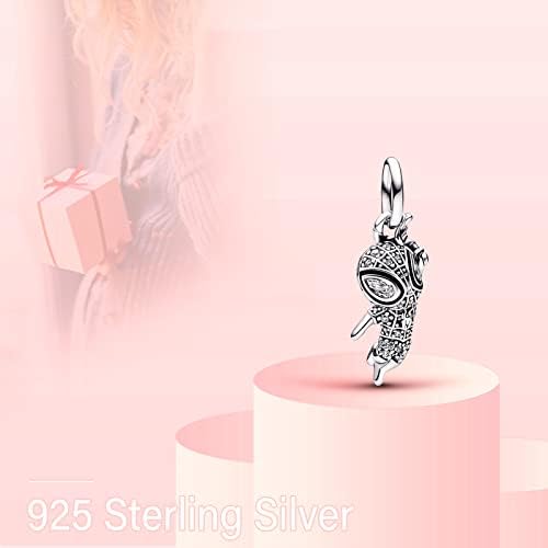 MITSOKU Charms kubni cirkonij viseći privjesci perle za narukvice ogrlice 925 Sterling Silver Cartoon Charits nakit poklon za žene