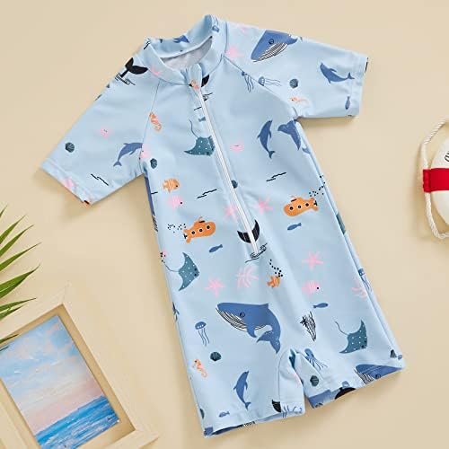 Toddler Baby Boys Girls Cute shark zip up kupaći kostim ljetna plaža kupaći kupaći kostimi