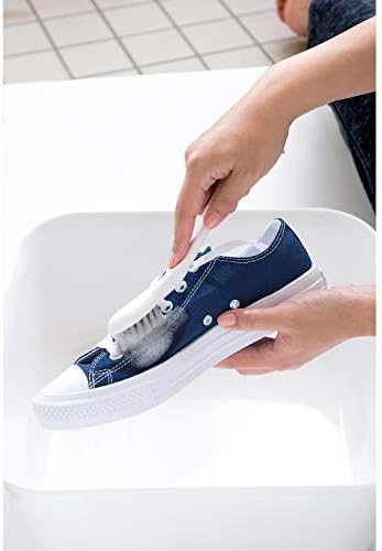 Četkica za cipele OHE, bijela, visina 9,3 x širina 1,8 x dubina 1,2 inča, arao! Zaštita cipela, velika i mala četkica za čišćenje