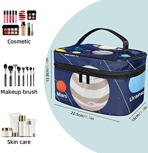 Travel Makeup Torba, kozmetička torba Make up Case organizatora, za žensku torbicu za toaletne potrepštine Oprema Četke, svemir planeta