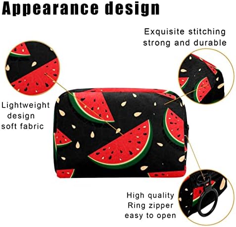 Tbouobt kozmetička torba za žene, vreće za šminke Sobidna toaletna torbica Travel Poklon, crtani lubeni voćni uzorak lijepo