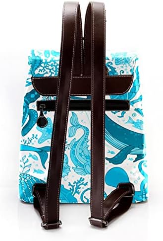 VBFOFBV Unisex ruksak za odrasle sa za putovanja, plave morske životinjske hobotnice mornari