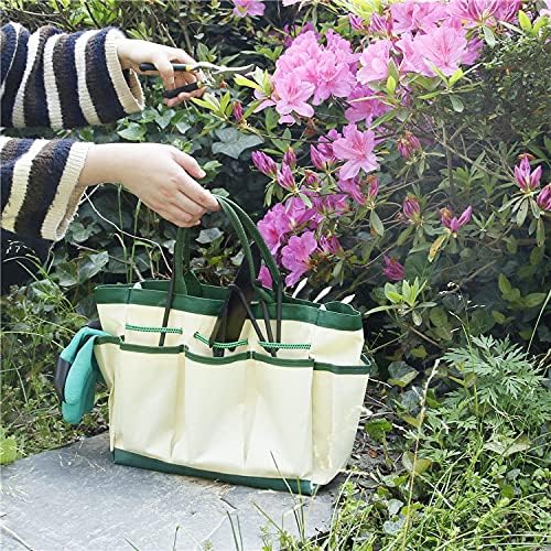 Jaugufiy multifunkcionalni vrtni torba za pohranu sa džepovima Organizator kašike Organizator vrtlarnog karte Tote Garder Harvet Harget