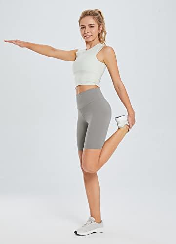 Baleaf ženski dugi biciklistički joga kratke hlače visoke struk Duljina koljena Spandex Hlače sa džepovima meka
