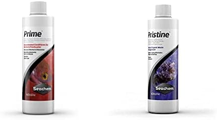 Seachem prištinski tretman akvarija, 500ml & amp; vrhunski regenerator za svježu i slanu vodu - hemijsko sredstvo za uklanjanje i