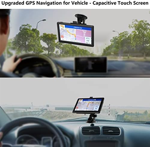 TIRYIUOU GPS Navigacija za automobil 7 inčni HD ekran osetljiv na dodir vozilo GPS Navigator sistem prenosivi automobil GPS za vozila