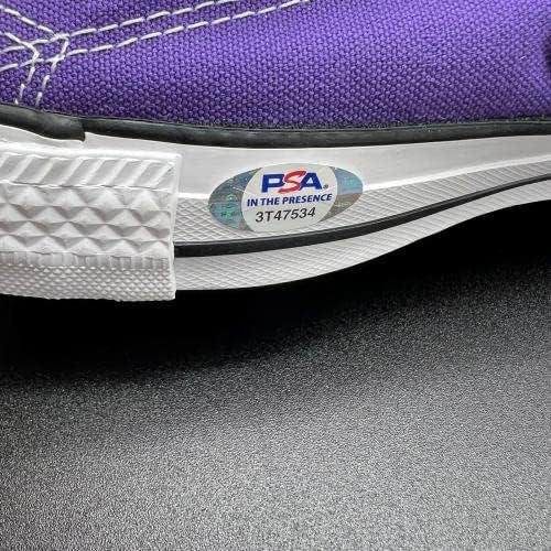 Jerry West potpisao je Converse Chuck Taylor desna cipela PSA / DNK Los Angeles Lakers - autogramirane NBA tenisice