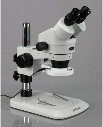 Amscope SM-1BN-64S profesionalni binokularni mikroskop zumiranja, WH10x Okupi, 7x-45x uvećanja, 0,7x-4,5x zumiranje Cilj, 64 sijalica