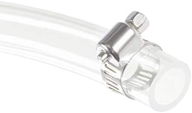 Uxcell PVC Clear Vinil cijevi, 6 mm ID 9mm od 10ft plastične cijevi za vodu sa stezaljkama