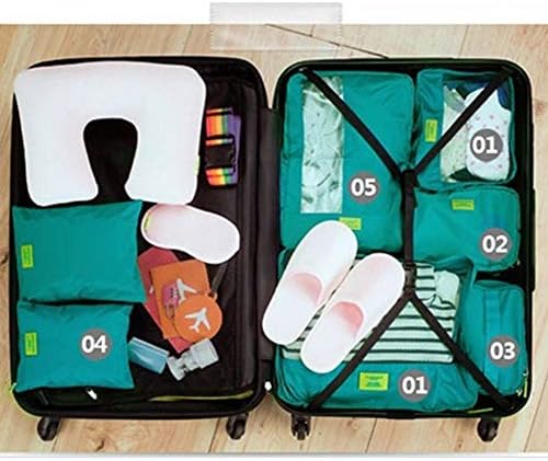 Split donje rublje set za pohranu od 7kom vodootpornosti za pohranu odjeće kocke Travel Organizatori koprezentacije prtljage cipele