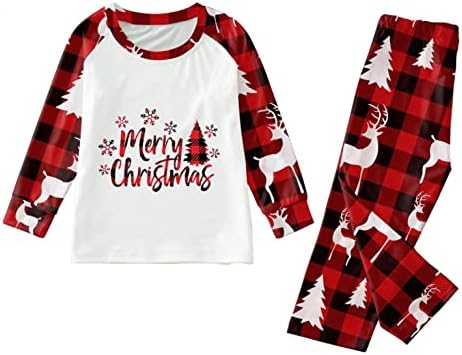 Podudaranje obiteljskih pidžamih setova plaid porodice Pajamas set Christmas Outfit Light Pajama hlače za porodicu