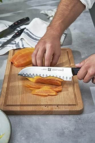 ZWILLING  J. A. Henckels Twin potpis Kineski kuhar nož, Santoku nož 7 inč, nehrđajući čelik, crn & J. A. Henckels 4-fazi Povucite