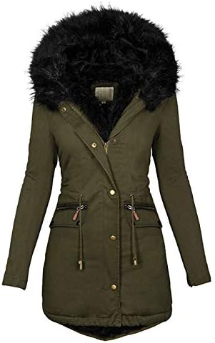 Žene Jesen-Zima Fuzzy Fleece topli FAUX krzna jakna kaput prema gorjskoj odjeći prevelizirana čvrsta debela jakna