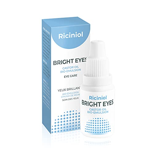 Riciniool svijetle oči - emulzija ulja za ulje za grastofon obogaćena vitaminima C, E i eteričnom ulju lavande. Njega kože oko očiju.