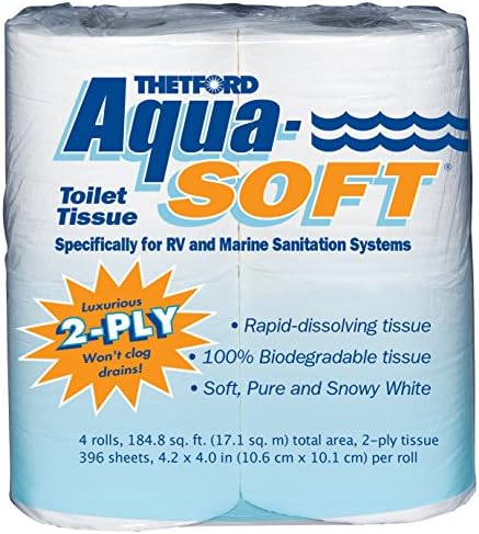 Aqua-meka toaletna maramica - toaletni papir, bijeli i AquaMAX ljetni čempres miris RV Holding Tank tretman, bez formaldehida, Digester