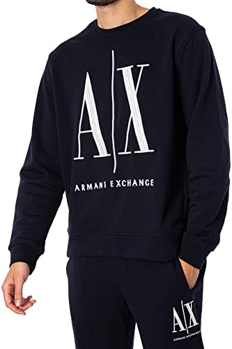 A | X Armani Exchange Men Icon Projekt vezeni duks pulover