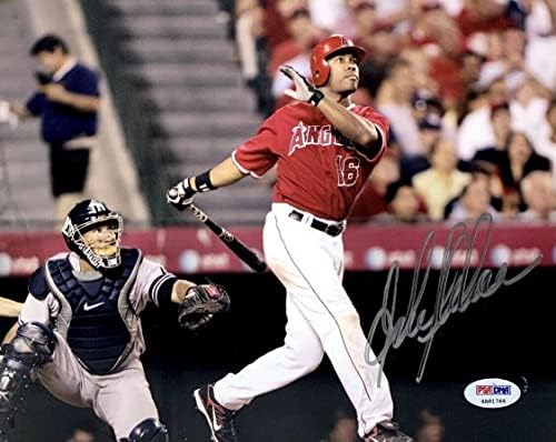 Garret Anderson potpisao je bejzbol 8x10 FOTO PSA 4A 81766 Anaheim Angels - AUTOGREM MLB Photos